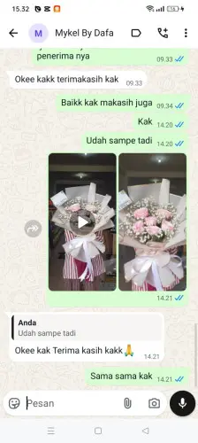 Testimonial Buket Bunga sumurlaban