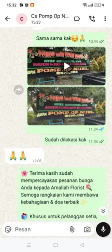 Testimonial Papan Bunga sumurlaban