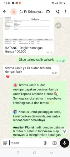 Testimonial Papan Bunga sumurlaban