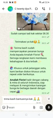 Testimonial Standing Flower sumurlaban