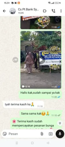Testimonial Papan Bunga sumurlaban